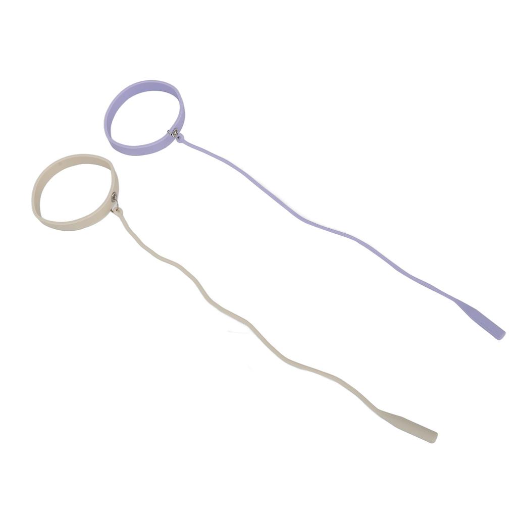 2pcs Eyelash Extension Tweezer Holder Bracelet Silicone Ring Tweezers Protector Wrist Band Strap Purple White