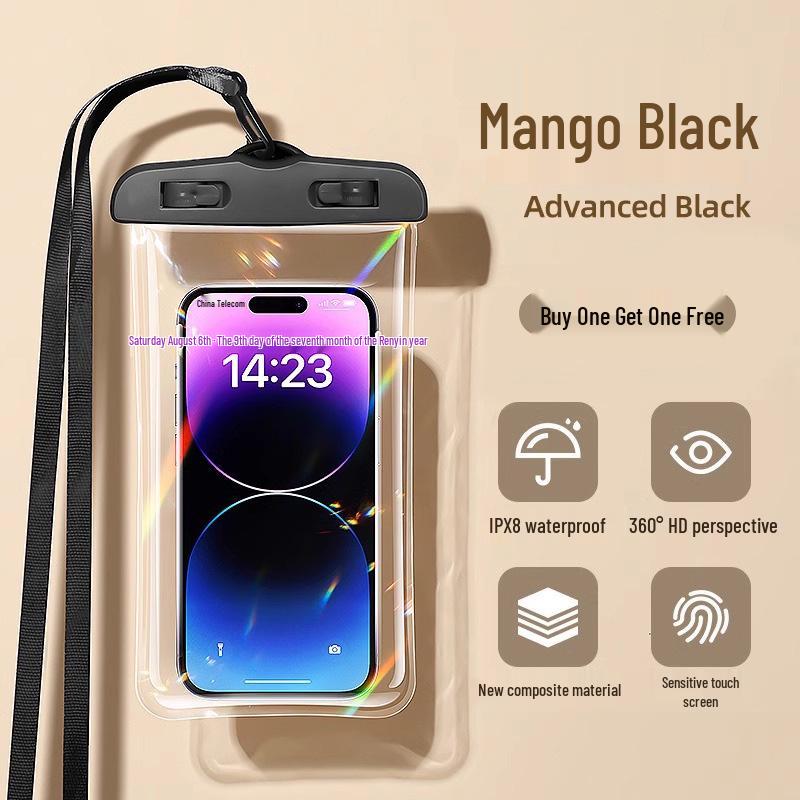 Waterproof Touchscreen Mobile Pouch: For Swimming, Rainproof, Neck Hanging, Underwater Photography, Rafting, and Travel.