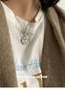 Fashionable Double-Sided Heart Necklace for Women - Stylish Niche Design Clavicle & Sweater Chain