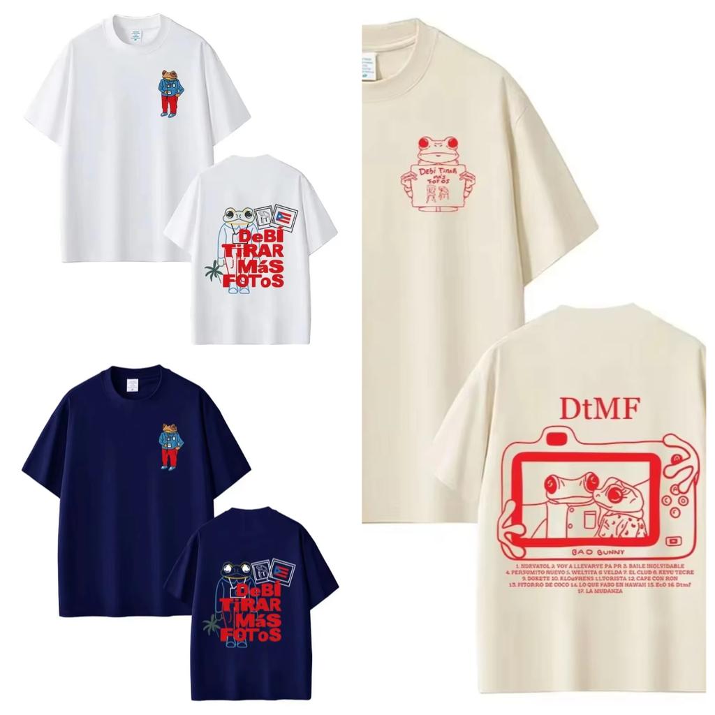Summer New Bad Bunny Tour 2026 Debi Tirar Mas Photography DTMF Tshirt Unisexs Tshirt Retro Fashion Printed Pattern Tshirt