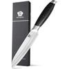 WILDMOK 5 Inch Utility Knives Stainless Steel Knife with Black Pakkawood Handle Kitchen Utility Knives