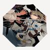 1pc Outdoor Umbrella with Attack on Titan Design - Automatic Opening/Closing, Portable 3-Fold Design, 8-Rib Iron Frame - Perfect Gift for Fans, T