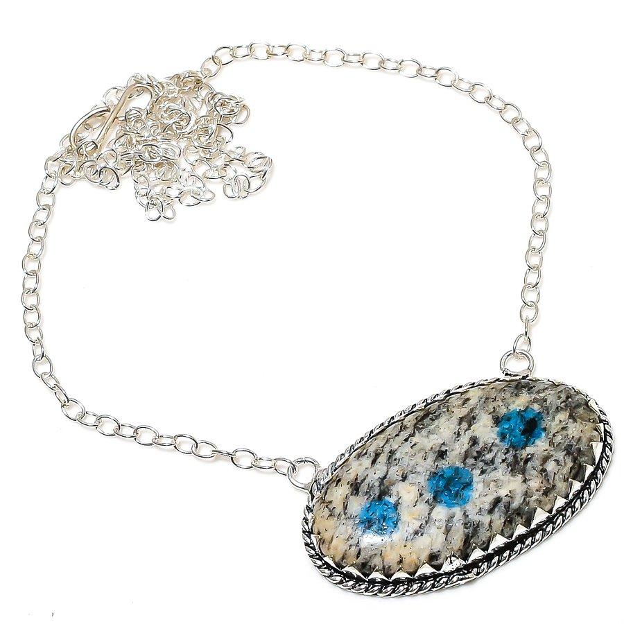 

Ожерелье ручной работы с азуритом K2 в этническом стиле, 20 дюймов, VM-191