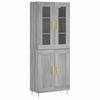 Highboard Grey Sonoma 69.5 x 34 x 180 cm Particleboard