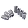 Stainless Steel Extended Knurled Drill Sleeve Woodworking Dowel Drill Locator 3 in 1 Puncher Accessories