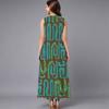 Oversized Female Sleeveless Round Neck Dress Fresh Tiny Floral Printed Loose Mid Length Outfit