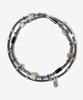 Aekki Dual Stone Ain Green Mix Gemstone Bracelet