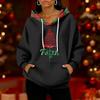 Women's Fashion Casual Christmas Print Pullover Long-Sleeve Sweatshirt