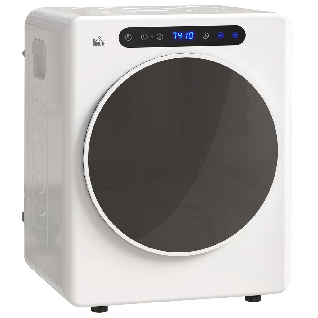 Tumble Dryer, 6 Programs, 40-60 Degrees C, 5 Kg Capacity, Compact, Touch Control, White