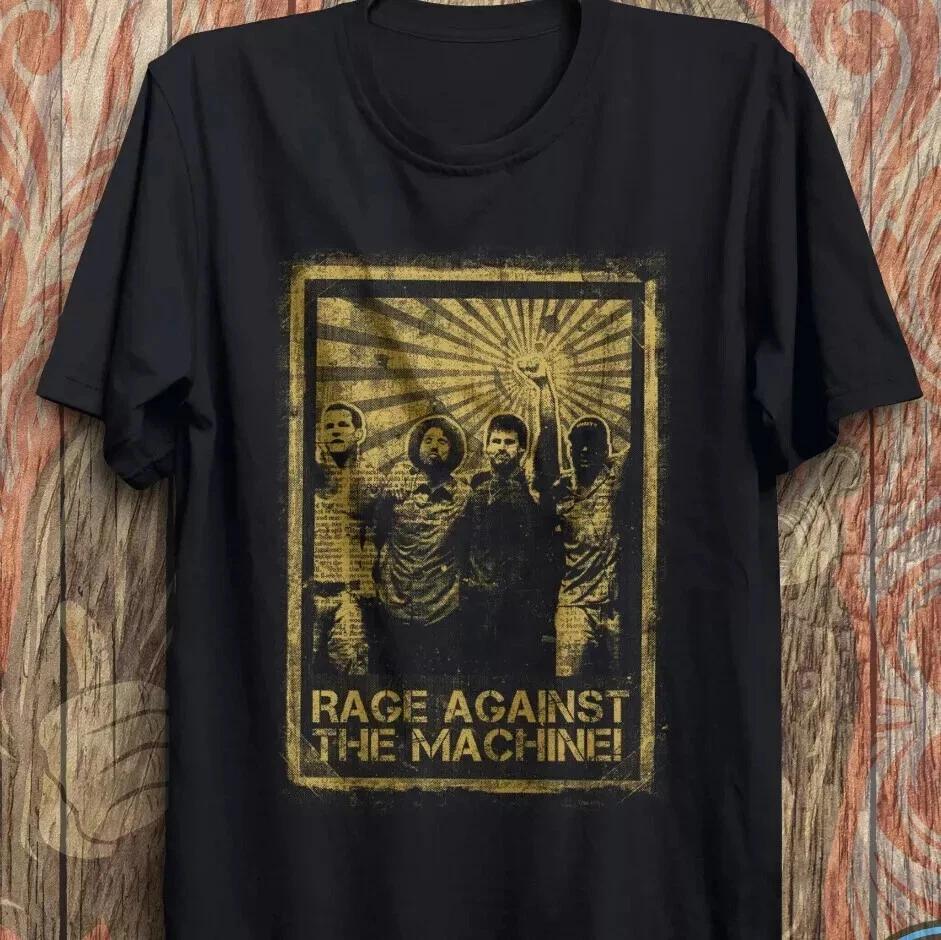 Men s and Women s T-shirts Vintage Rage Against the Machine 90 s T-Shirt, Vintage Rock Shirt XXXL