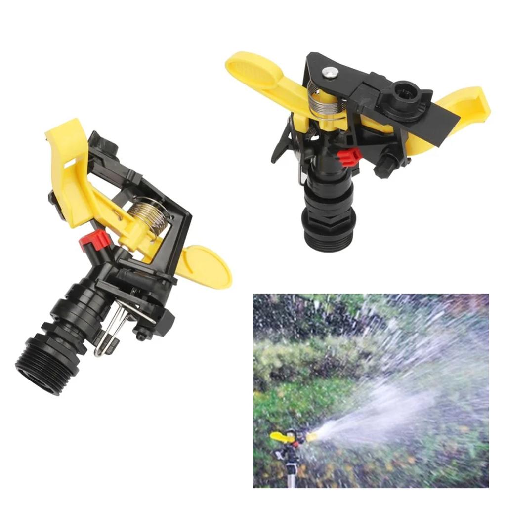 1/5/10Pcs Adjustable Rocker Impact Sprinkler Head 3/4" 360 Degree Rotary Watering Nozzle for Garden Lawn Agriculture Irrigation
