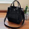 Versatile Stylish Crossbody Bag Multi-pocket Hand-held Tote Bag Portable Lunch Box Bag Student