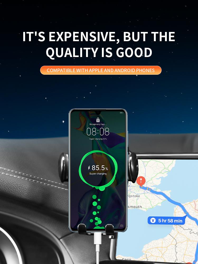 Car phone holder screen For MG MG4 EV 2022-2024 special anti-shake mobile phone navigation support frame for central control scr ytgyu6