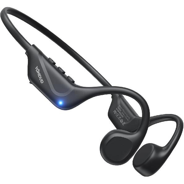 Bone Conduction Headphones,Open Ear Headphones,Wireless Headphones with Mic,Bluetooth 5.4,10H Playtime & IPX5 Waterproof,Sports Headphone for Running