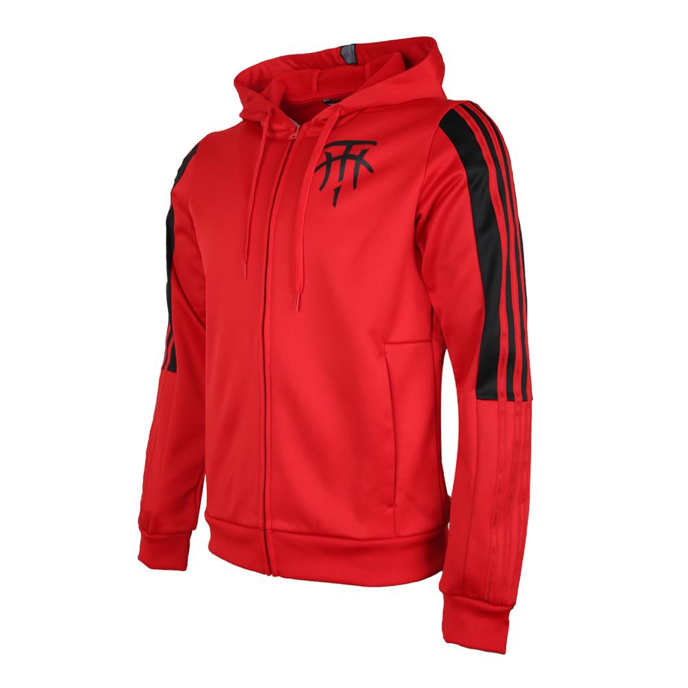 

Adidas Tmac Hoodie Simple Long Sleeve Zipper Hooded Jacket Men Jackets Red DU8310 S