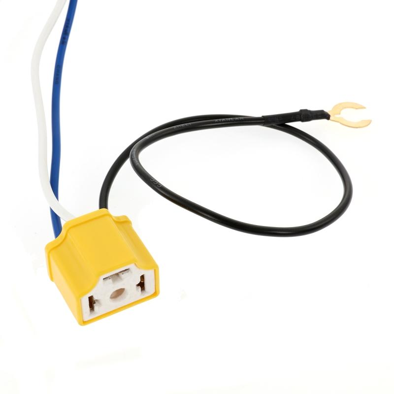 H4 LED Headlight Wiring Harness Negative Switched Conversion Fused Relay Harness Kit for Subaru Toyota