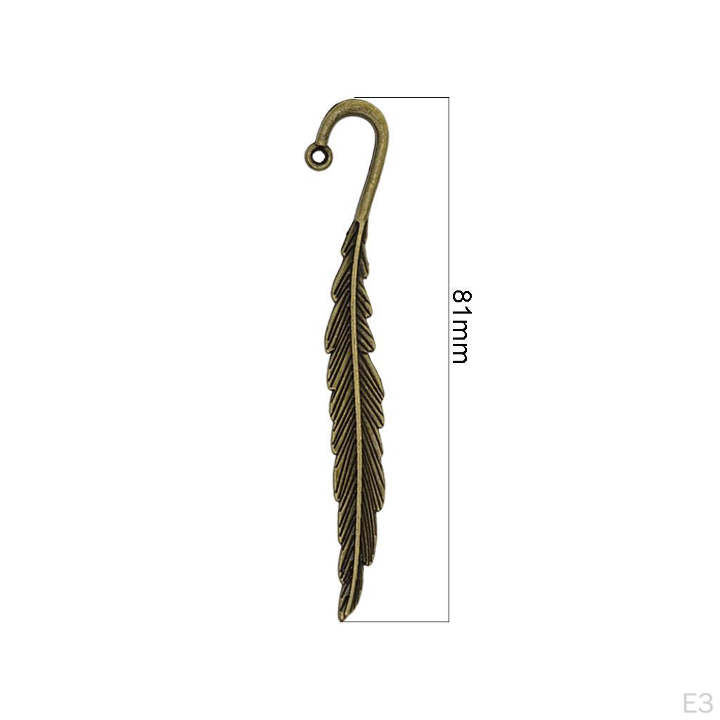 10 Stück klassische Delikatesse Kupfer Metall Perlen Lesezeichen, Bronze