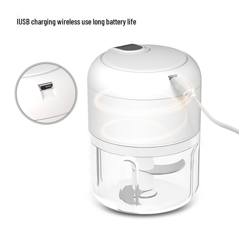 Wireless Mini Electric Garlic Press & Chopper: Automatic Stirrer, Peeler, Mincer, Baby Food Maker