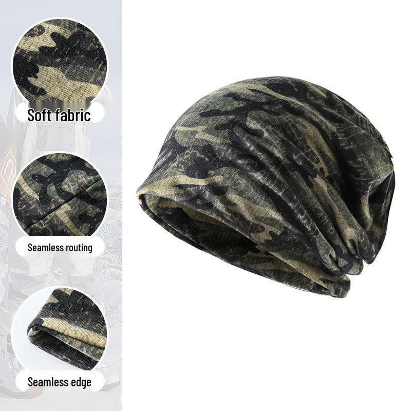 Longzhan 2-in-1 Camouflage Warm Cycling Neck Gaiter & Face Mask Hat