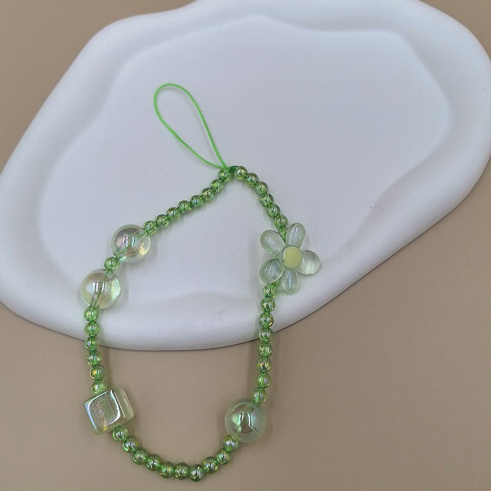 

Креативный акриловый подсолнух для мобильного телефона - брелок для ключей своими руками для женщин зелёный