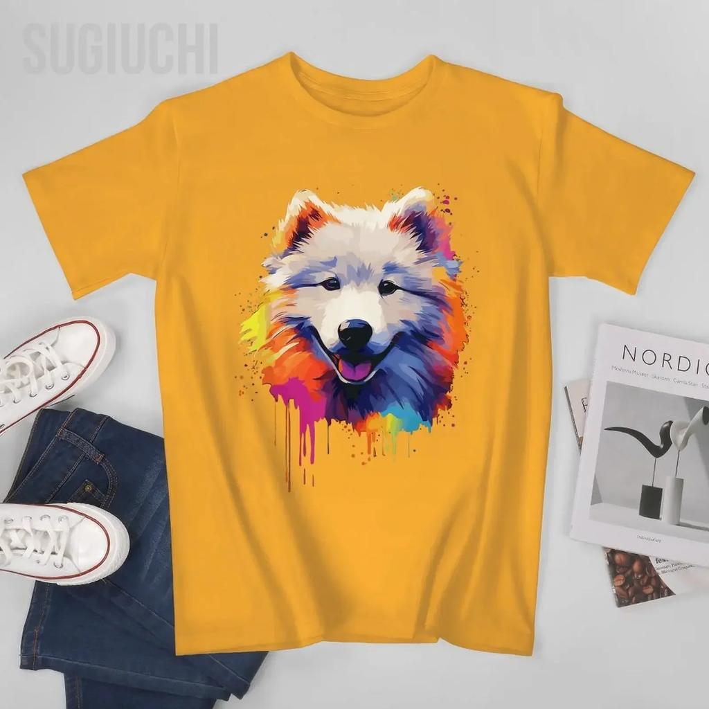 Unisex Unisex Samoyed Puppy Tshirt Tees T Shirts WoUnisex Boys 100 Cotton TShirt