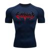 Summer Sports Running T-Shirt Men's Compression Short Sleeve Fashion Shirt Tops Moisture-Wicking Quick Dry Ultra-Light Gym Workout Sportswear