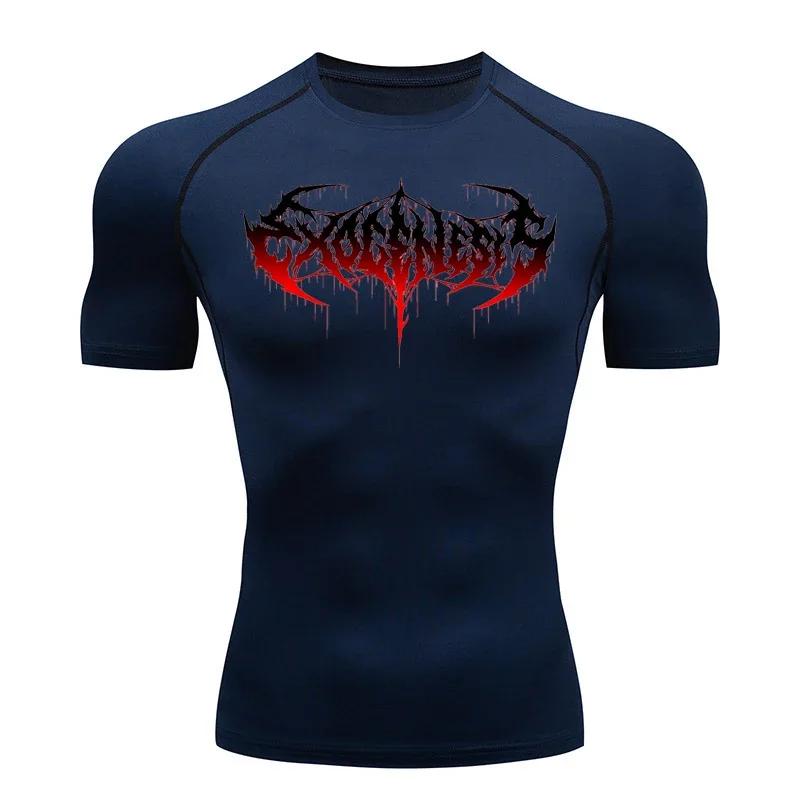 Summer Sports Running T-Shirt Men's Compression Short Sleeve Fashion Shirt Tops Moisture-Wicking Quick Dry Ultra-Light Gym Workout Sportswear
