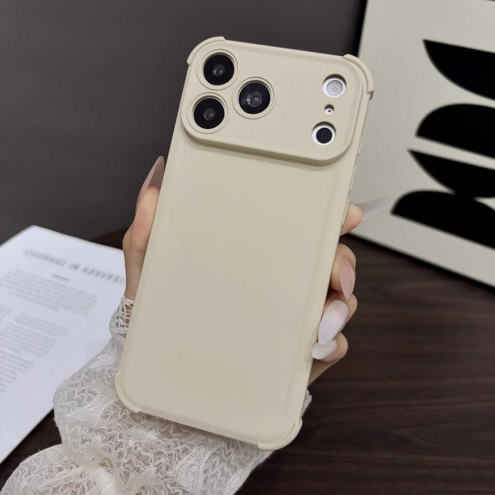 Shockproof Silicone Plain Phone Case For iPhone 17 16 15 14 13 12 11 Pro Max Plus 17 Air 16E 17E Soft Cover