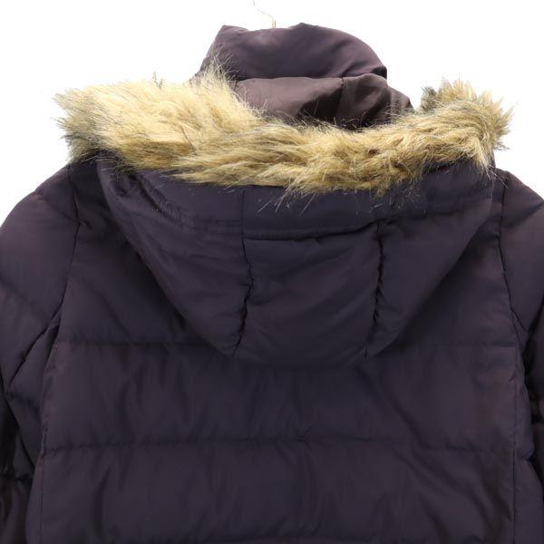 Uniqlo Kurtka puchowa 55.1" Fioletowy Kaptur z futra Dziecięca Używana