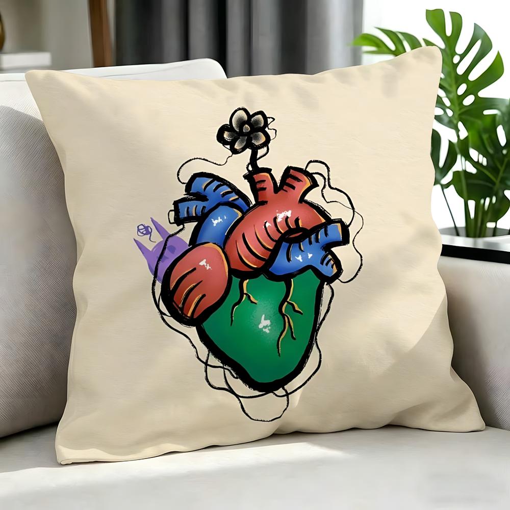 Art mmoss tattoo Cushion Cover Cushion Cover Set Pcs x x x Pillowcase Decorative Sofa Home Decor