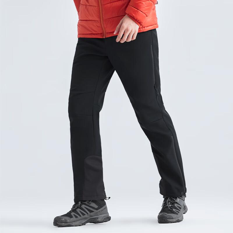 Men's Tuoluzhe Six Gates Outdoor Fleece-Lined Straight-Leg Softshell Pants