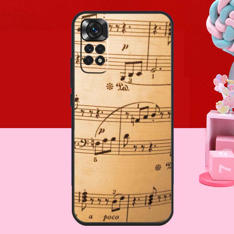 Music Note Symbol Piano Case For Xiaomi Redmi Note 13 12 11 10 14 15 Pro Plus Redmi 15 C 14C 10C 12C 13C Soft Cover