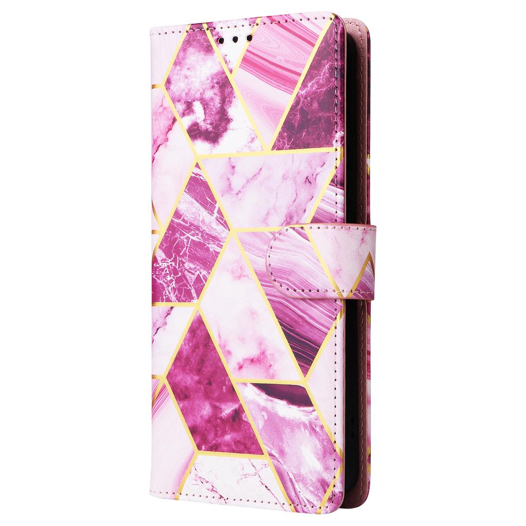 For Xiaomi Redmi Note 13 Pro 4G/Poco M6 Pro 4G Leather Flip Cover Marble Pattern Stand Wallet Phone Case