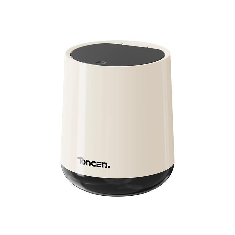 

Mini cubo de basura de escritorio para oficina, papelera de gran capacidad con tapa para el hogar