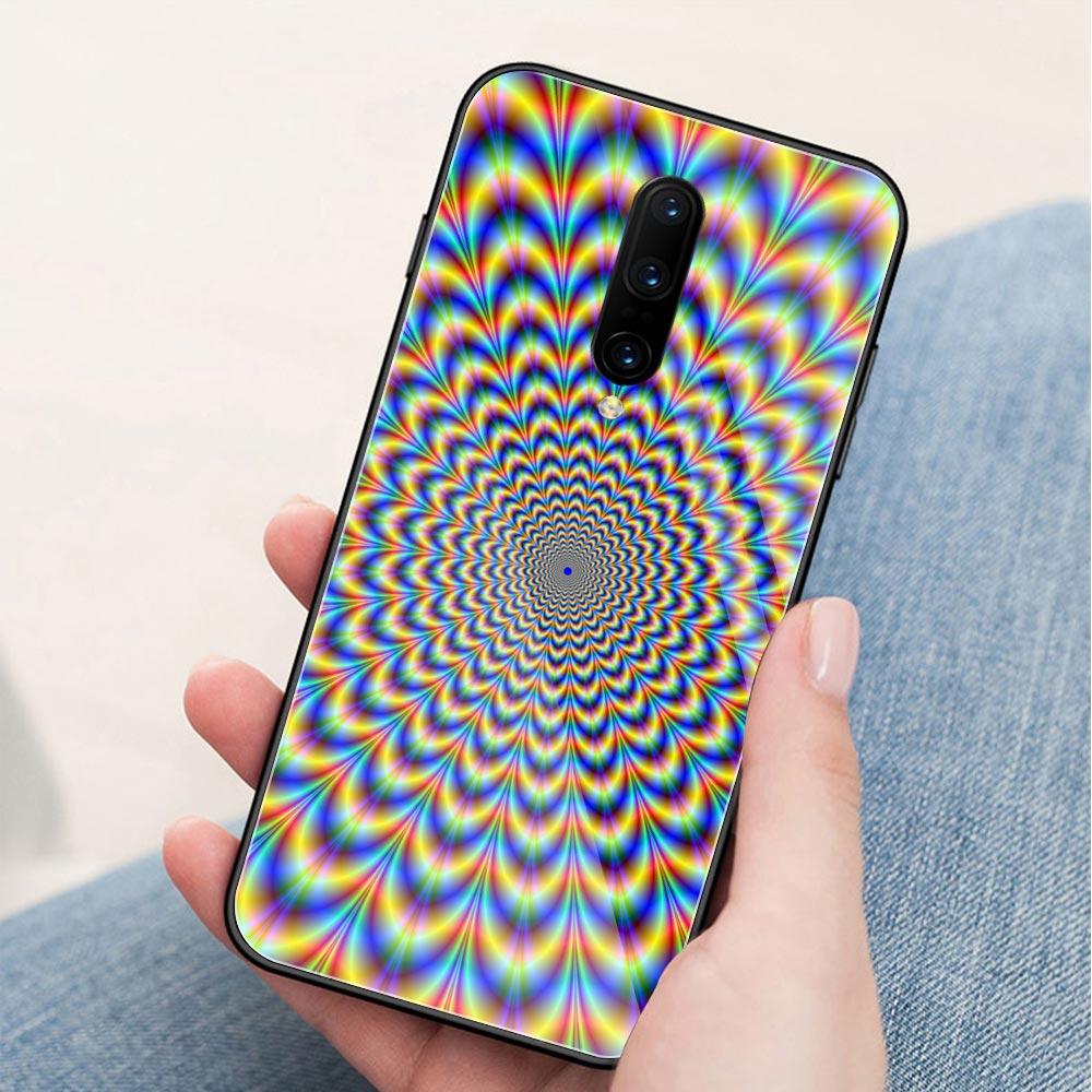 

Чехол для Oneplus 7 pro с рисунком головокружения, стеклянная задняя крышка, чехол Oneplus 6t, чехол для Oneplus 1+ 5 6 Oneplus 6 6t 7 pro Oneplus 6t