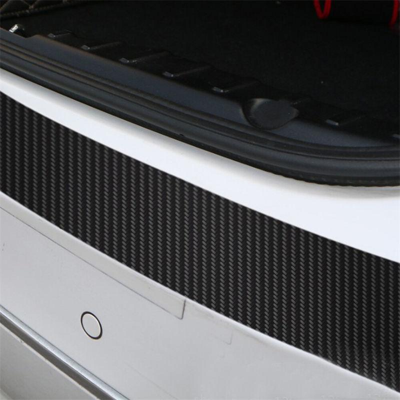 Carbon Fiber PVC Car Rear Bumper Edge Protector Corner Sticker Decal Accessories for Saloon SUV GZW