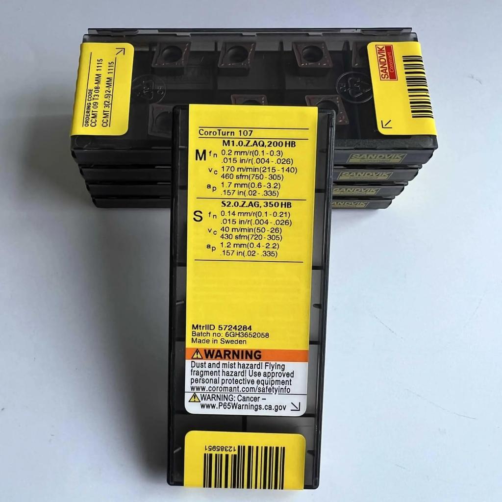 Original Sandvik / CCMT09T308-MM 1115  / CNC lathe carbide blade 10 Pcs