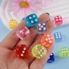 14mm Crystal Resin Dice: DIY Pendants, Necklaces, Hair and Jewelry Accessories