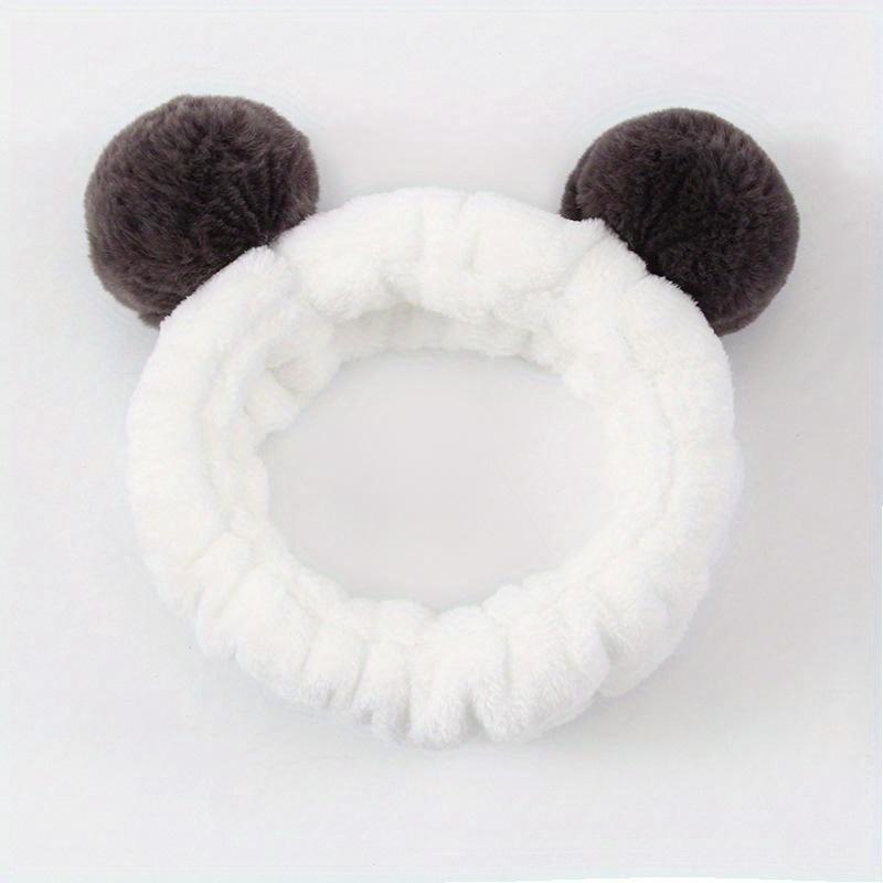 Dámské elastické gumičky do vlasů z korálového fleecu Měkká čelenka na mytí obličeje Módní vlasové doplňky Dívčí sladké roztomilé pokrývky hlavy Ozdoby