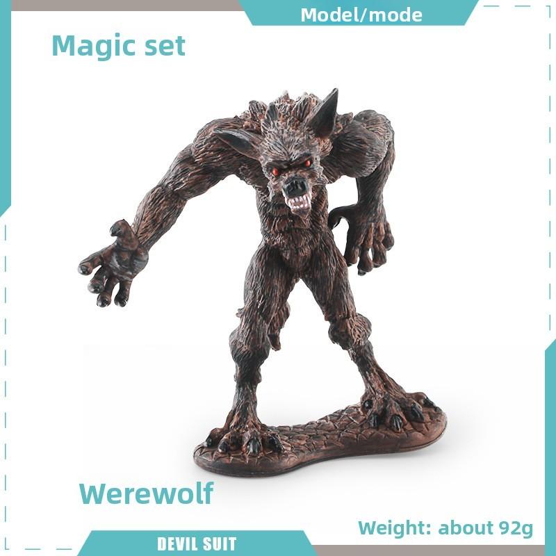 West Mythology Creatures Pvc Octopus Monster Shadow Wolf Statue Collection With Dynamic Figures For Display And Gift