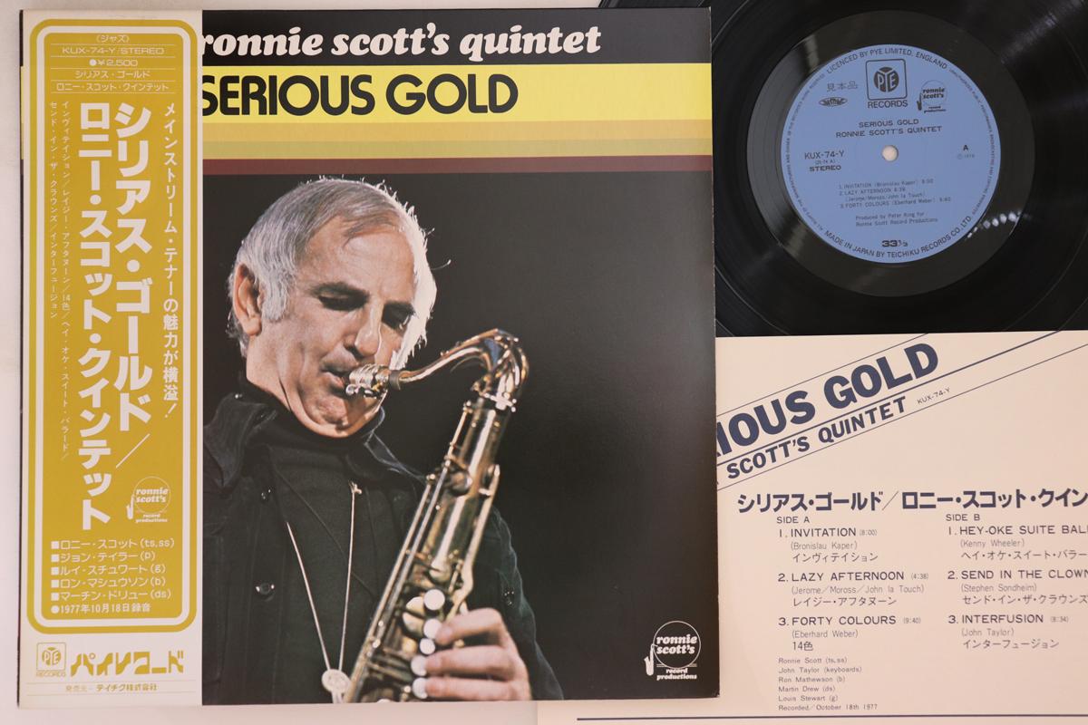 

LP Record RONNIE SCOTT S - Serious Gold KUX74YPROMO PYE 1977 Japan Obi Jazz Used