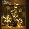 LED Christmas Lights String Decorative Lights Santa Claus Display Window Suction Cup Lights Christmas Tree Colored Lights