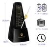 TERENCE Pendulum Mechanical Metronome for Metal Suitable for Experienced and More Metronome, High-Precision, Compact, Loud, Beginners, Shaft,