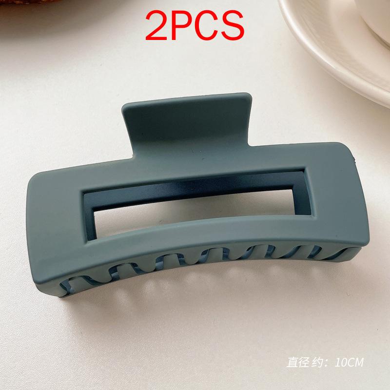 2 ΤΕΜ Premium Σετ Κεφαλών Νέο Γυναικείο Κλιπ Κλιπ Νύχι Μόδας Καφέ Μαύρο Ακρυλικό Μεγάλες Φουρκέτες Claw For Lady Clip Barrette Αξεσουάρ μαλλιών