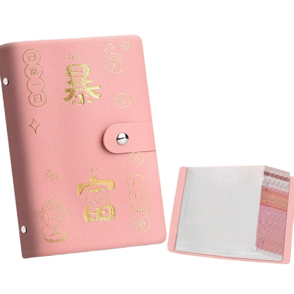Chinese New Year Envelop Savings Challenges Book God of Wealth Style Cash Budget Notebook Unisex