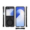 Carbon Fiber Foldable Magnetic Ring Stand Galaxy Z Flip 7 6 5 4 3 Shockproof Phone Case
