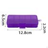 10 Compartments Plastic Storage Box Sewing Craft Accessories Container Sturdy Compact Multipurpose