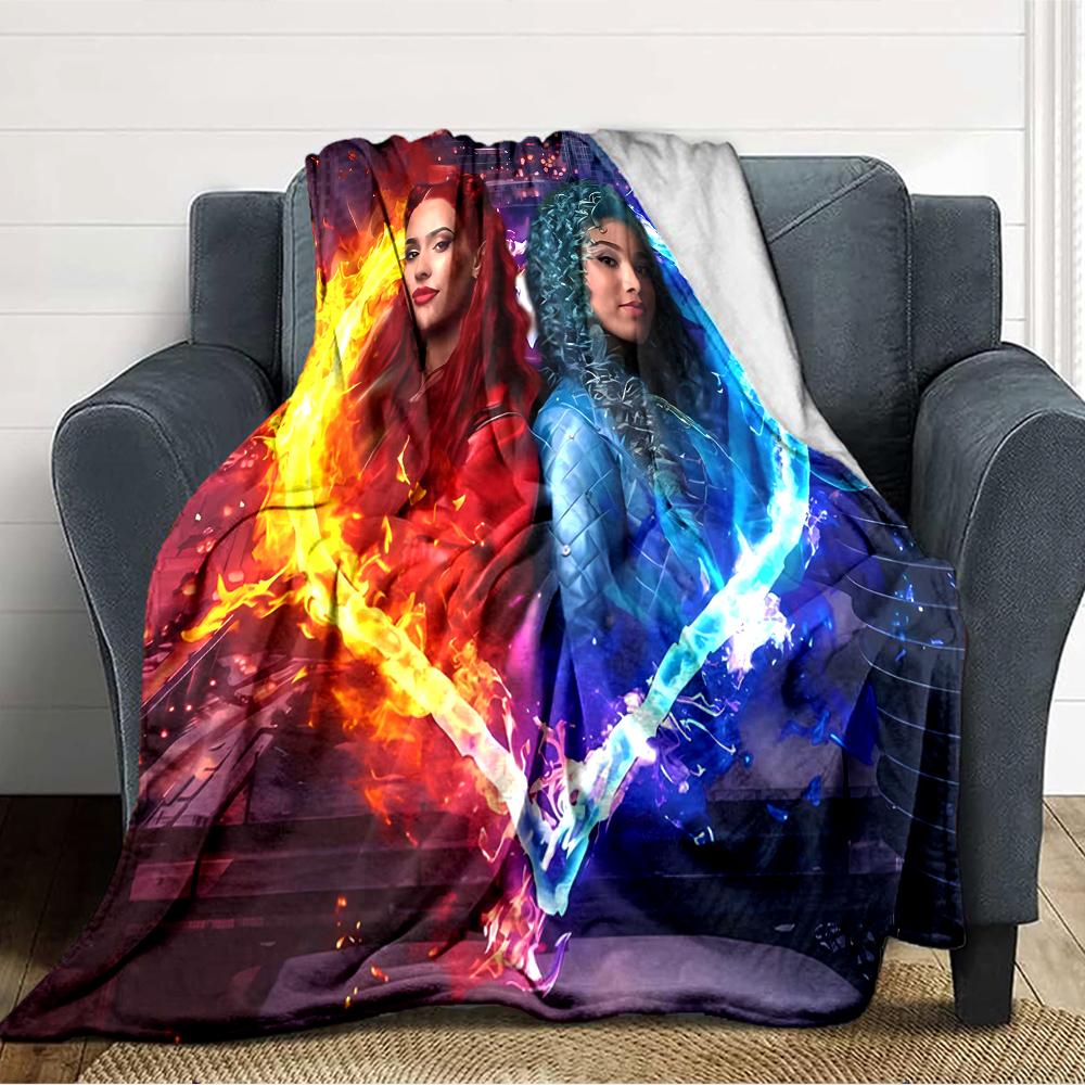 1pc Descendants The Rise of Red2 Blanket, Gift, for Men and Women, Soft Blanket, Good for Sofa Bed Couch Travel, Lightweight Flannel Blanket