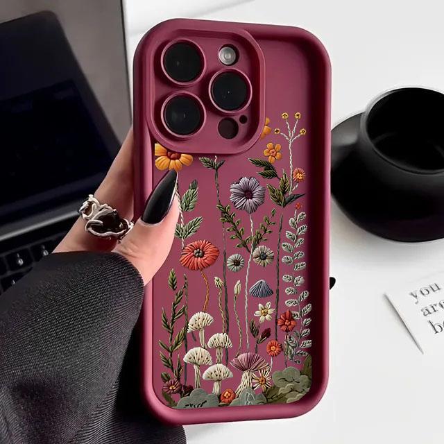 INS Embossed Floral Painted Phone Case For Motorola Moto Edge 50 Pro 60 Fusion Stylus 40 Neo 70 G84 G85 G54 G75 G05 G34 G56 G86