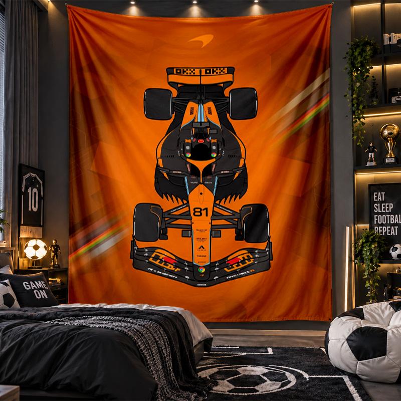 Wandbehang Wandteppich McLaren Druckstoff für Wohnzimmer Schlafzimmer Heimdekoration